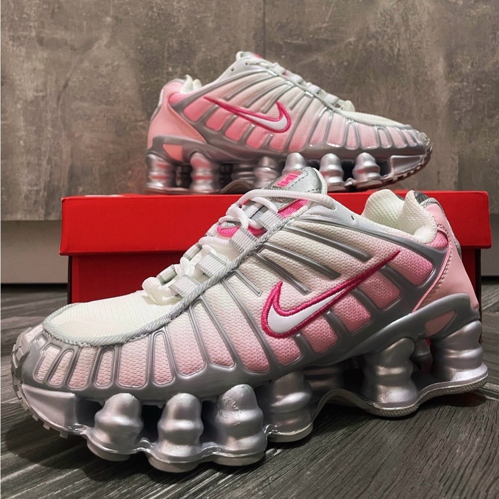 Nike Shox TL 💅 Platinum Pink Foam Metallic Sneakers Shoes HV2520-001 NEW - Picture 4 of 12